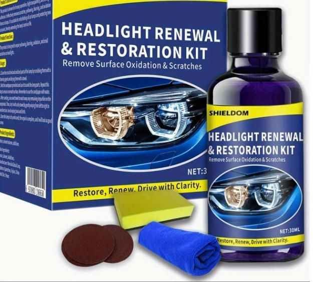 Headlight Renewal and Restoration Kit 200 ml Pack of 2