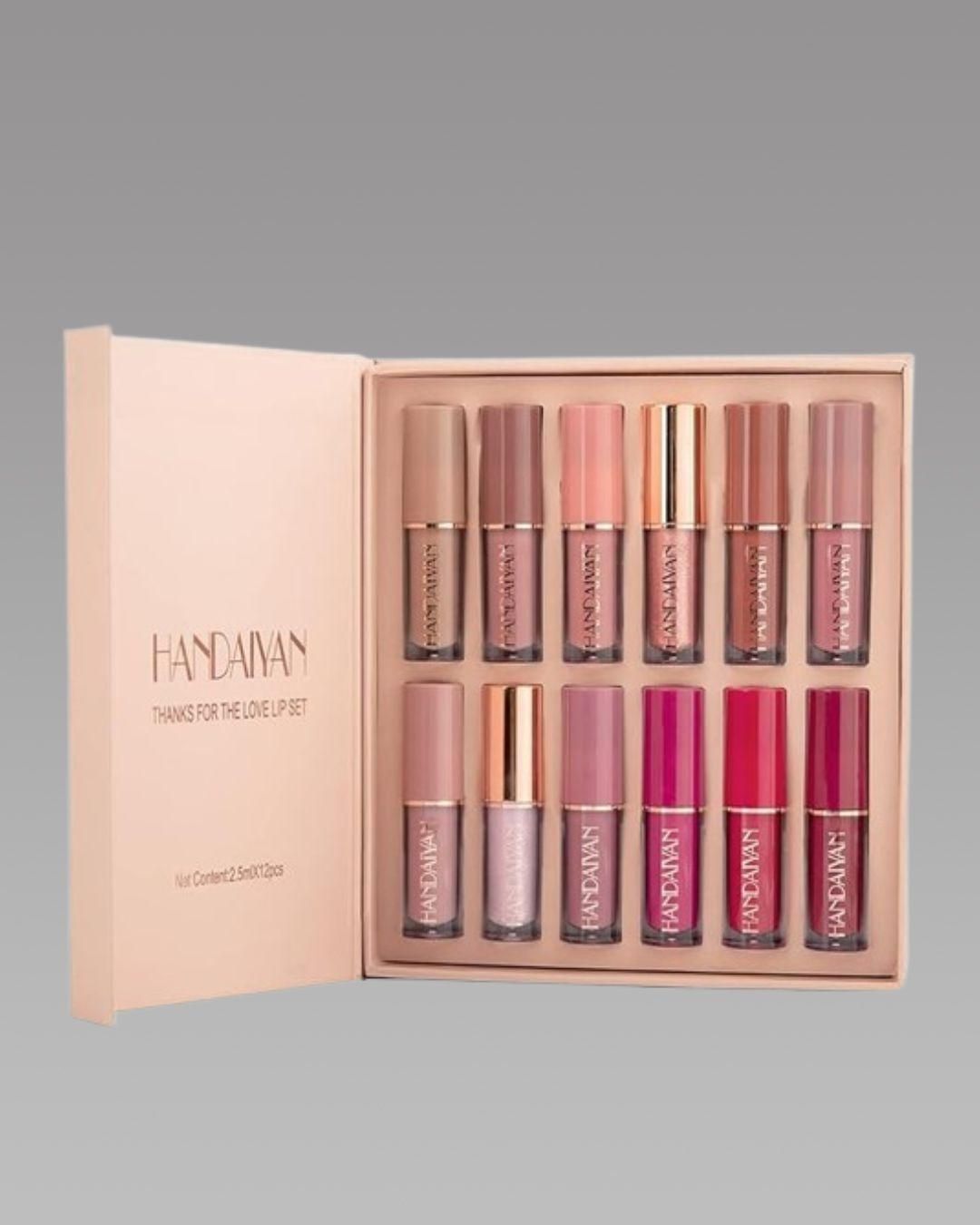 Velvet Matte Liquid Lipstick Set 12Pcs - UrbanZora.com