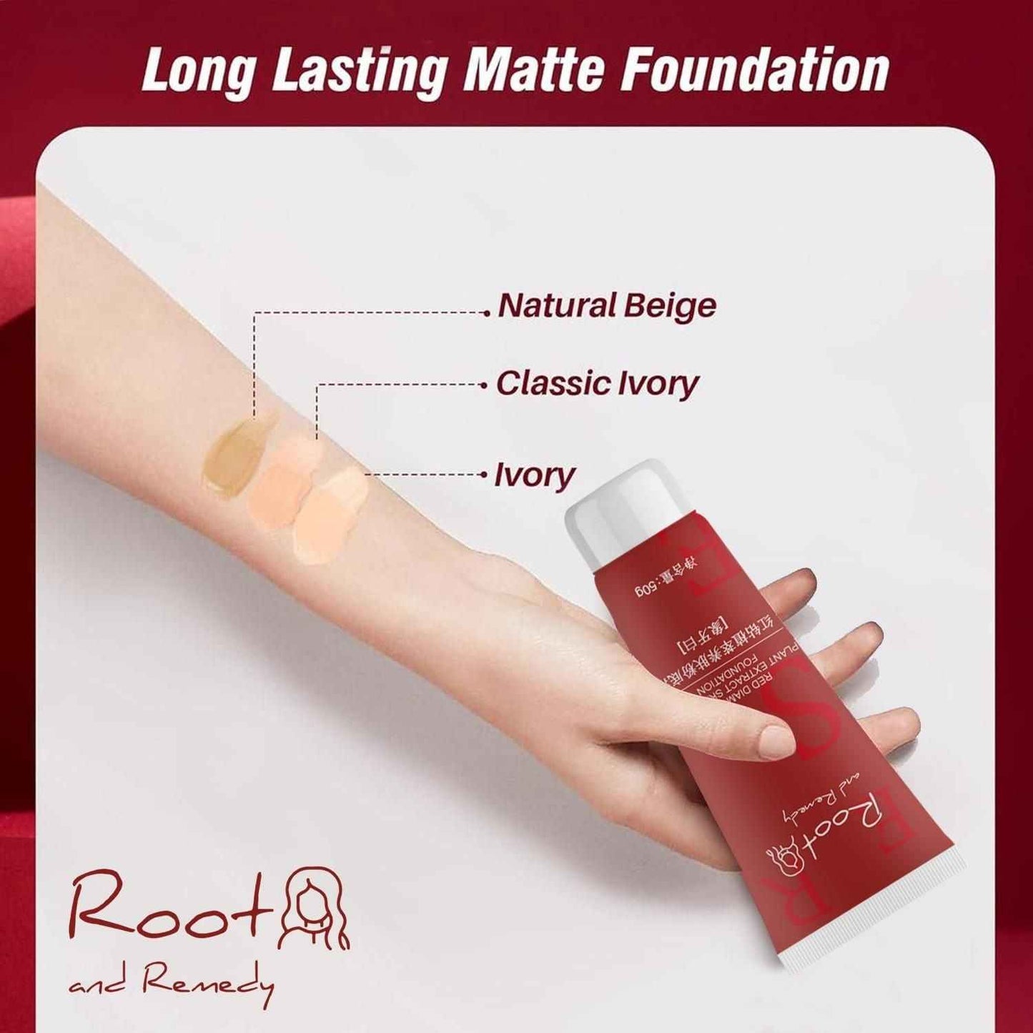 Red Diamond Plant Extract Skin Liquid Foundation 100g Pack of 2