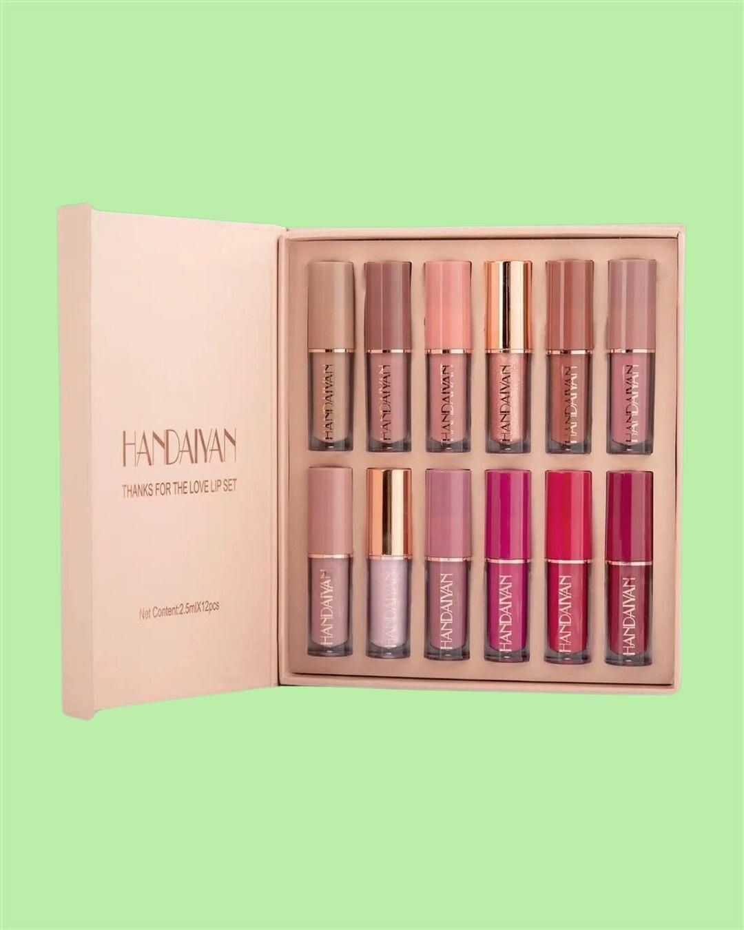 Velvet Matte Liquid Lipstick Set 12Pcs - UrbanZora.com