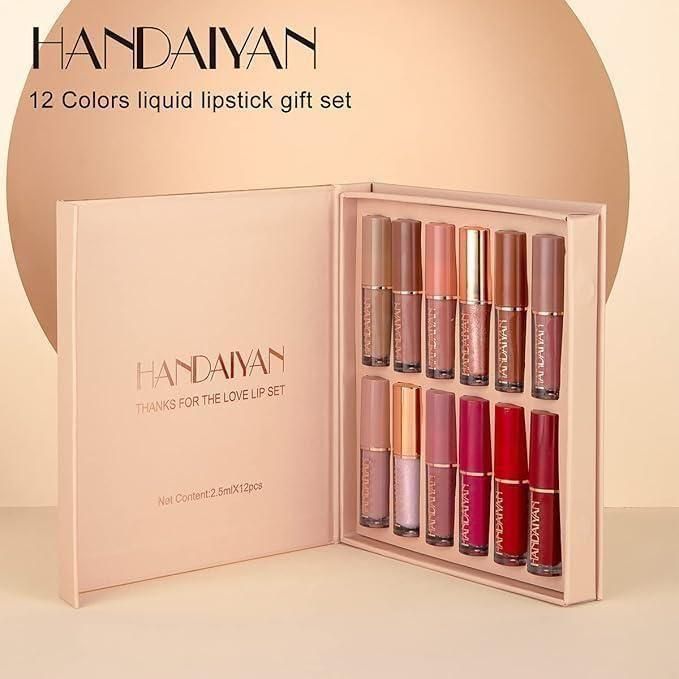 Velvet Matte Liquid Lipstick Set 12Pcs - UrbanZora.com